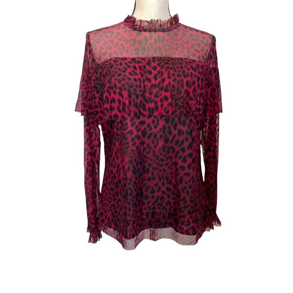 Worthington Sheer Blouse with Liner Medium